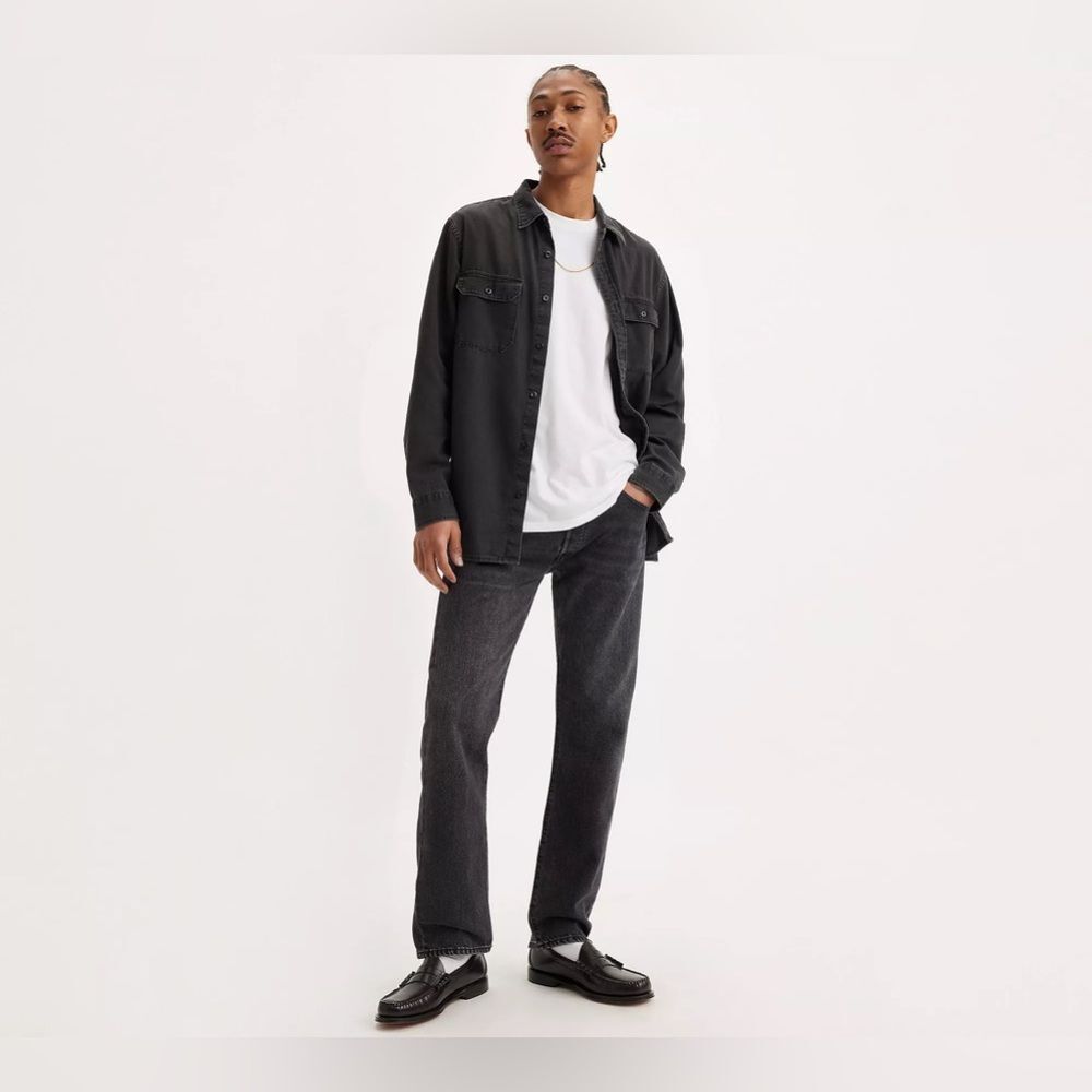 Levi’s 501 Original Fit Button Fly Jeans in Black Mens Size 36x34 NWT